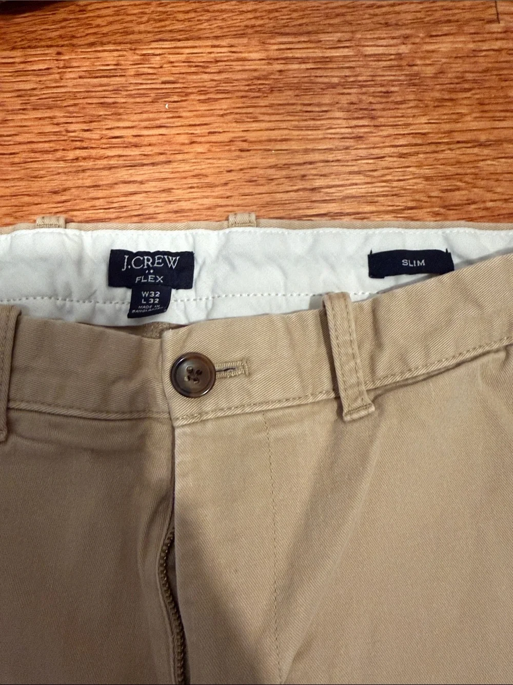 J. Crew Straight Leg Chino Pants in Tan
